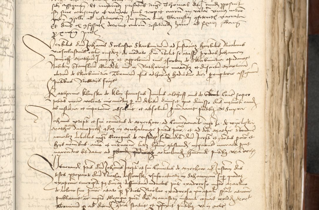 Zdjęcie nr 147 dla obiektu archiwalnego: Acta actoru[m coram venerabili viro] domino Joh[anne de Lathoschin, sacre] theologie [et decretorum] doctore [canonico et officiali Cracoviensi] generali [anno Domini millesimo] quadringen[tesimo nonagesimo tercio] indicione [XI, pontificatus sanctis]simi in Christo [patris domini nostri domini] Allexandri [divina providencia pape] sexti, anni [ipsius primo]