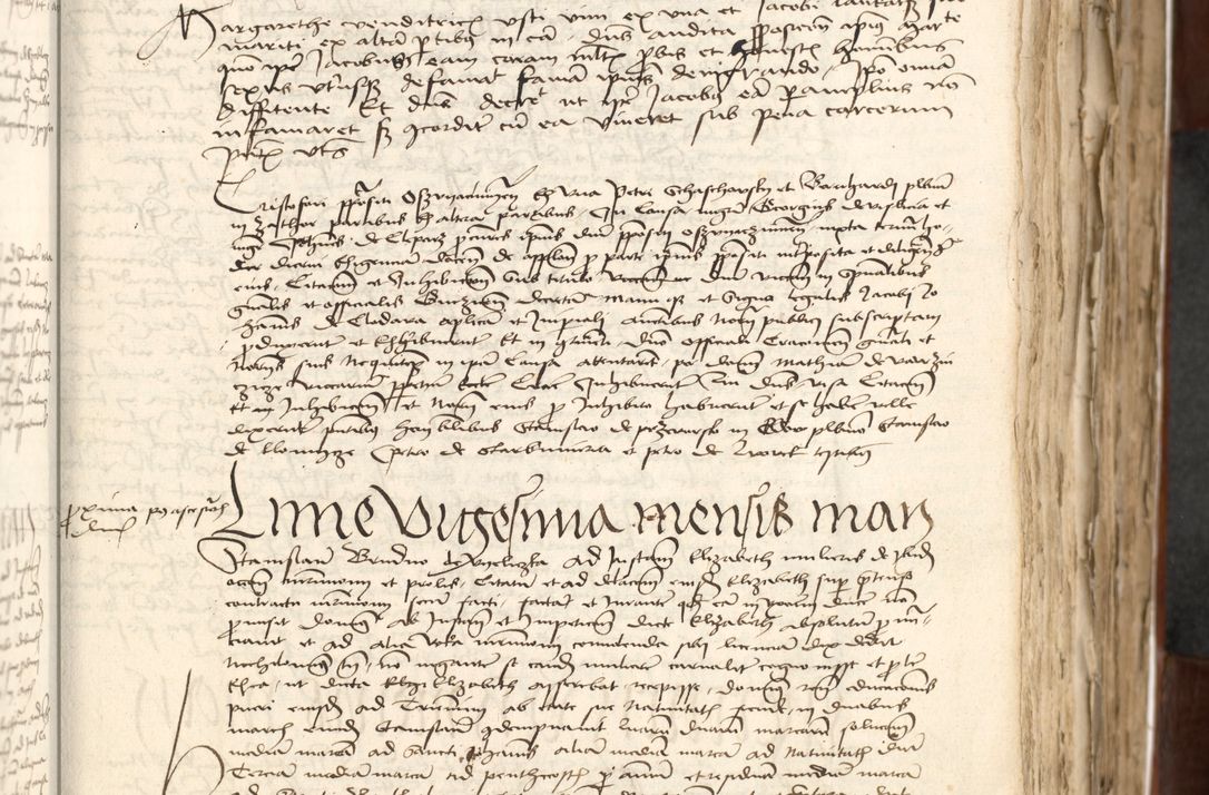 Zdjęcie nr 137 dla obiektu archiwalnego: Acta actoru[m coram venerabili viro] domino Joh[anne de Lathoschin, sacre] theologie [et decretorum] doctore [canonico et officiali Cracoviensi] generali [anno Domini millesimo] quadringen[tesimo nonagesimo tercio] indicione [XI, pontificatus sanctis]simi in Christo [patris domini nostri domini] Allexandri [divina providencia pape] sexti, anni [ipsius primo]