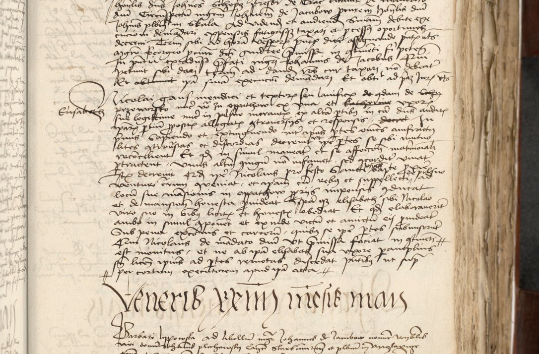 Zdjęcie nr 139 dla obiektu archiwalnego: Acta actoru[m coram venerabili viro] domino Joh[anne de Lathoschin, sacre] theologie [et decretorum] doctore [canonico et officiali Cracoviensi] generali [anno Domini millesimo] quadringen[tesimo nonagesimo tercio] indicione [XI, pontificatus sanctis]simi in Christo [patris domini nostri domini] Allexandri [divina providencia pape] sexti, anni [ipsius primo]