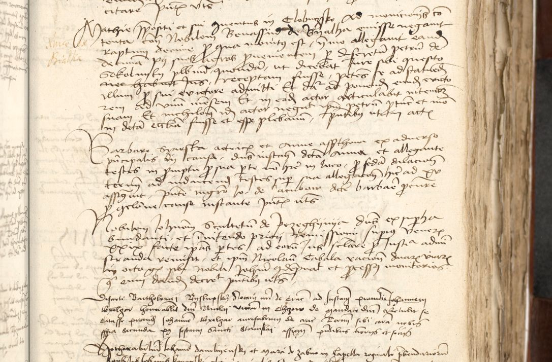 Zdjęcie nr 135 dla obiektu archiwalnego: Acta actoru[m coram venerabili viro] domino Joh[anne de Lathoschin, sacre] theologie [et decretorum] doctore [canonico et officiali Cracoviensi] generali [anno Domini millesimo] quadringen[tesimo nonagesimo tercio] indicione [XI, pontificatus sanctis]simi in Christo [patris domini nostri domini] Allexandri [divina providencia pape] sexti, anni [ipsius primo]
