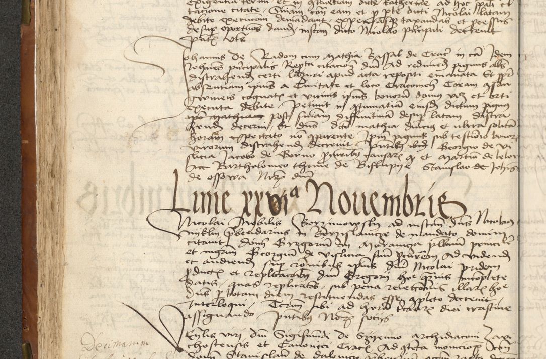 Zdjęcie nr 116 dla obiektu archiwalnego: Acta actoru[m coram venerabili viro] domino Joh[anne de Lathoschin, sacre] theologie [et decretorum] doctore [canonico et officiali Cracoviensi] generali [anno Domini millesimo] quadringen[tesimo nonagesimo tercio] indicione [XI, pontificatus sanctis]simi in Christo [patris domini nostri domini] Allexandri [divina providencia pape] sexti, anni [ipsius primo]
