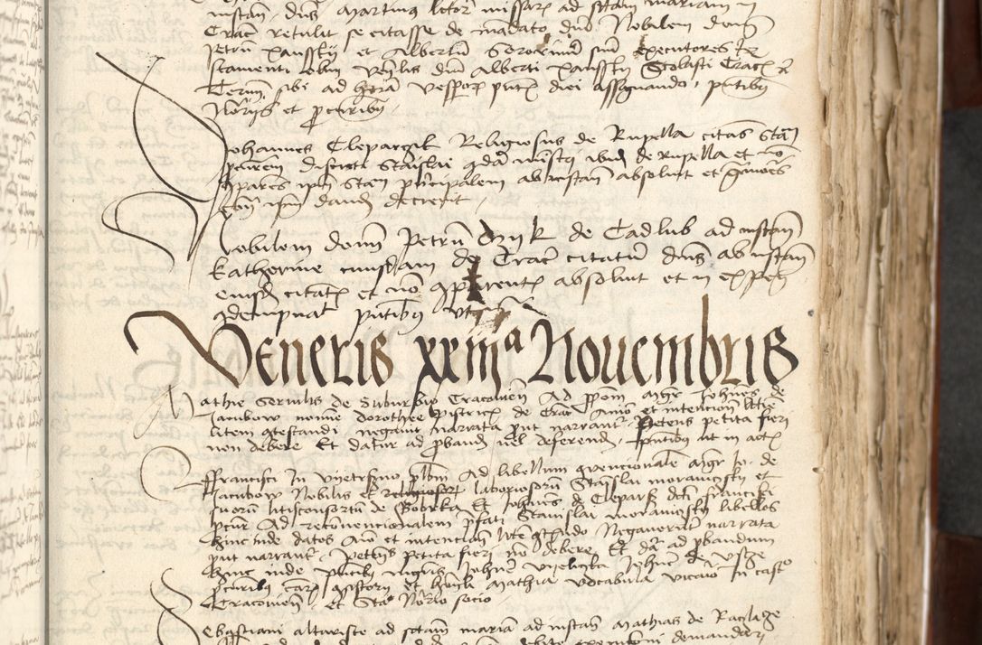 Zdjęcie nr 115 dla obiektu archiwalnego: Acta actoru[m coram venerabili viro] domino Joh[anne de Lathoschin, sacre] theologie [et decretorum] doctore [canonico et officiali Cracoviensi] generali [anno Domini millesimo] quadringen[tesimo nonagesimo tercio] indicione [XI, pontificatus sanctis]simi in Christo [patris domini nostri domini] Allexandri [divina providencia pape] sexti, anni [ipsius primo]