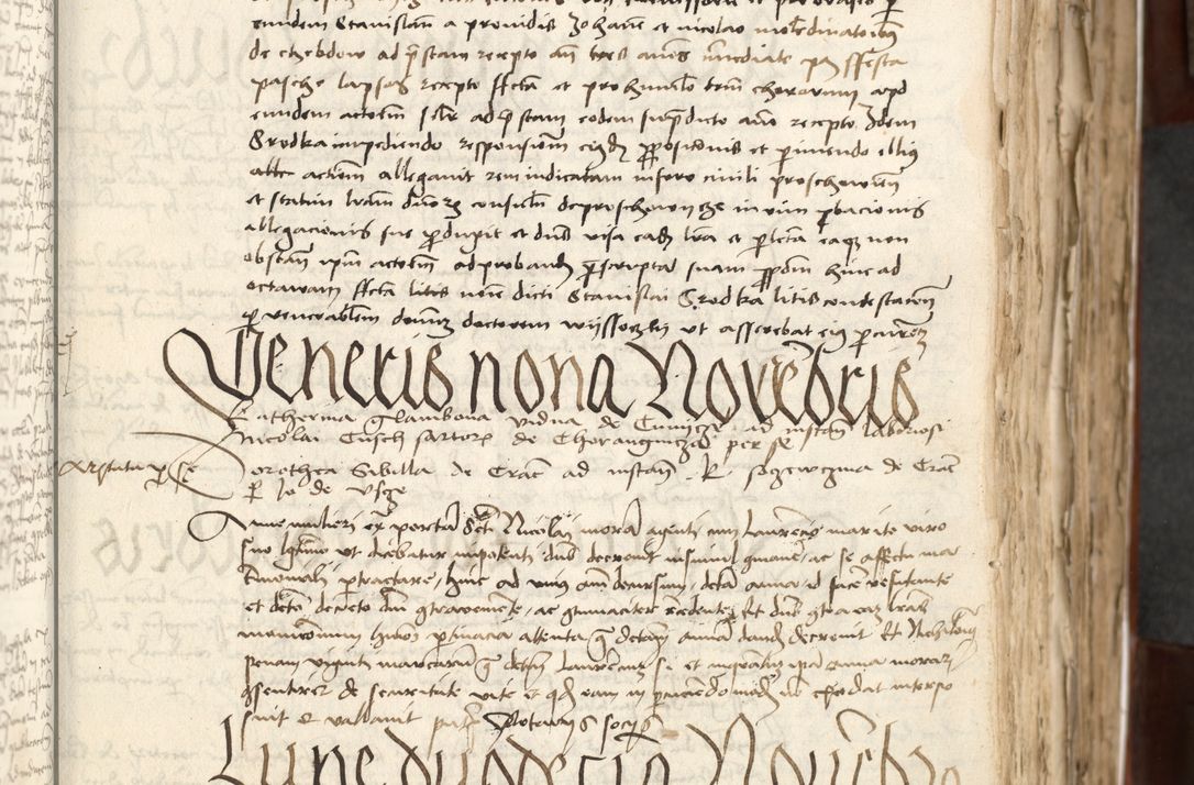 Zdjęcie nr 111 dla obiektu archiwalnego: Acta actoru[m coram venerabili viro] domino Joh[anne de Lathoschin, sacre] theologie [et decretorum] doctore [canonico et officiali Cracoviensi] generali [anno Domini millesimo] quadringen[tesimo nonagesimo tercio] indicione [XI, pontificatus sanctis]simi in Christo [patris domini nostri domini] Allexandri [divina providencia pape] sexti, anni [ipsius primo]