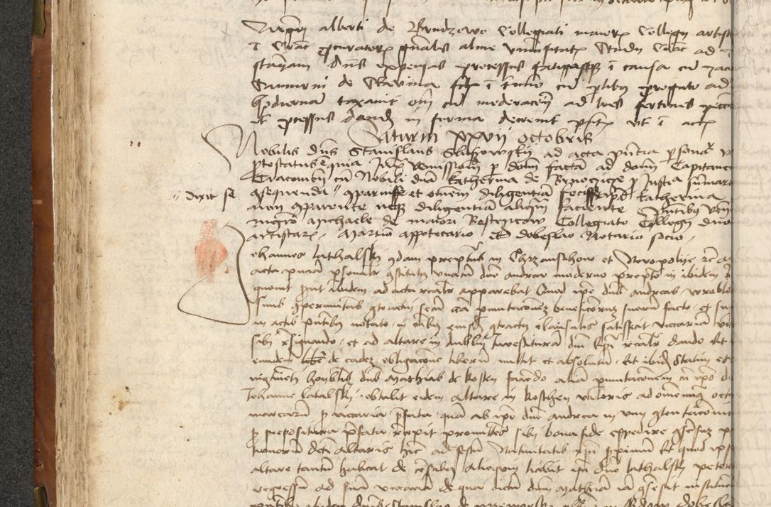 Zdjęcie nr 106 dla obiektu archiwalnego: Acta actoru[m coram venerabili viro] domino Joh[anne de Lathoschin, sacre] theologie [et decretorum] doctore [canonico et officiali Cracoviensi] generali [anno Domini millesimo] quadringen[tesimo nonagesimo tercio] indicione [XI, pontificatus sanctis]simi in Christo [patris domini nostri domini] Allexandri [divina providencia pape] sexti, anni [ipsius primo]