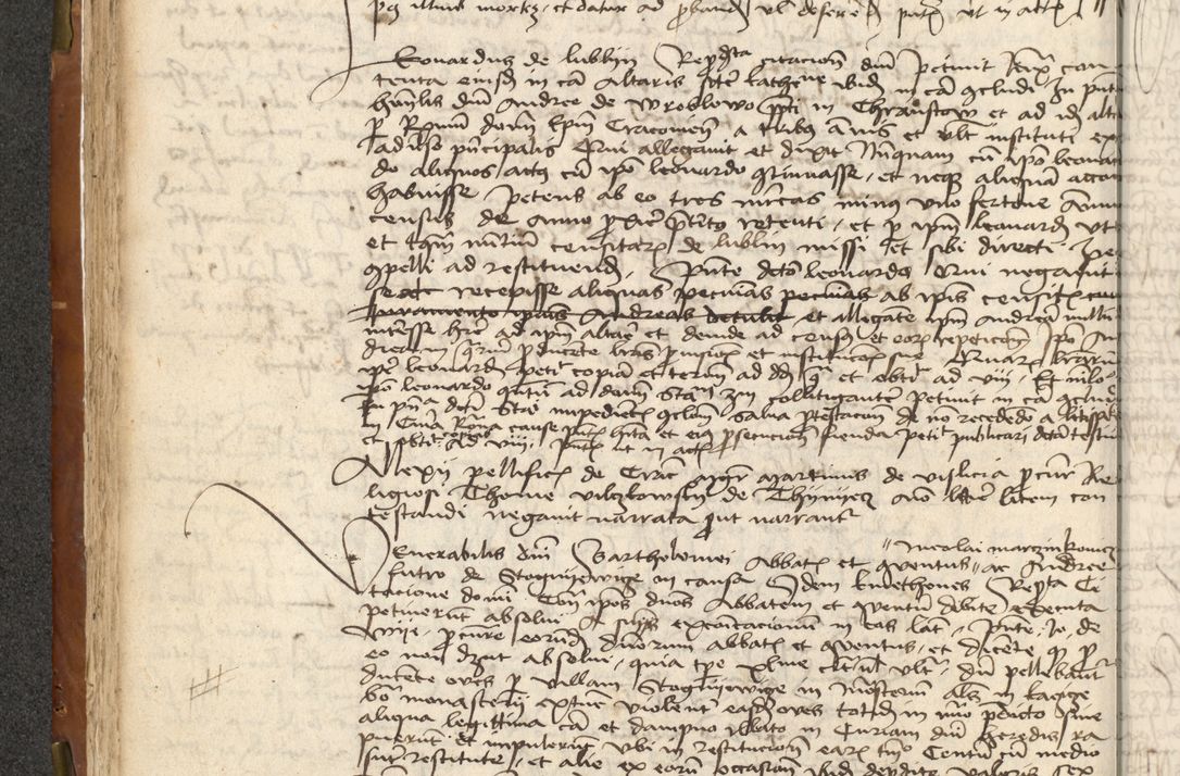 Zdjęcie nr 100 dla obiektu archiwalnego: Acta actoru[m coram venerabili viro] domino Joh[anne de Lathoschin, sacre] theologie [et decretorum] doctore [canonico et officiali Cracoviensi] generali [anno Domini millesimo] quadringen[tesimo nonagesimo tercio] indicione [XI, pontificatus sanctis]simi in Christo [patris domini nostri domini] Allexandri [divina providencia pape] sexti, anni [ipsius primo]