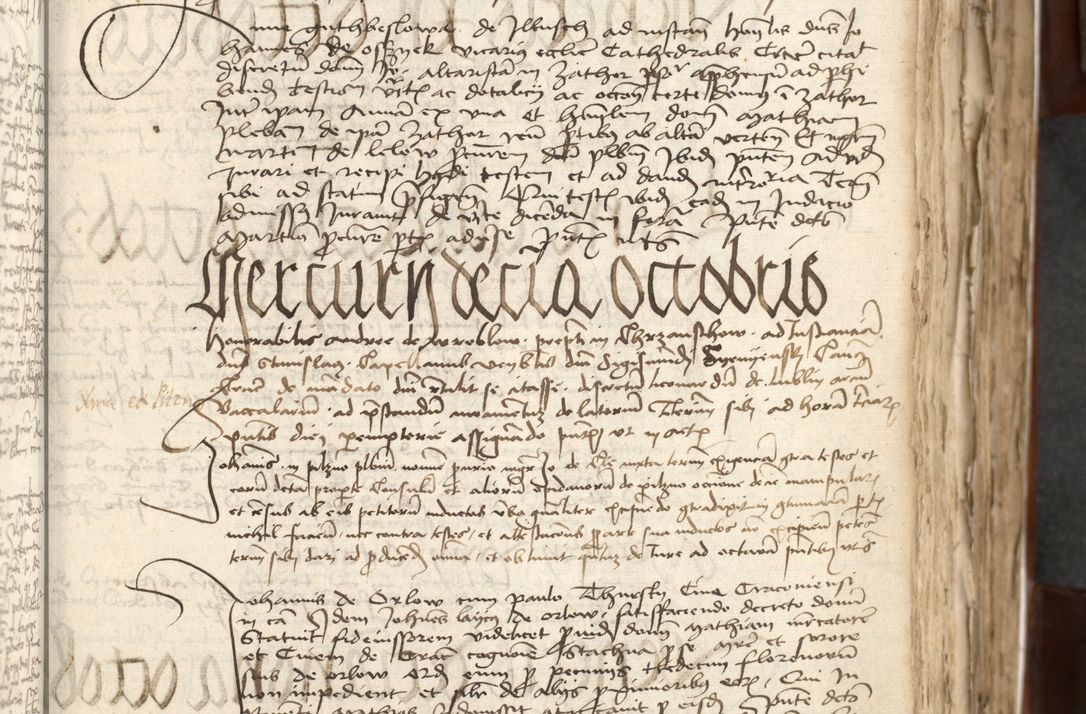 Zdjęcie nr 101 dla obiektu archiwalnego: Acta actoru[m coram venerabili viro] domino Joh[anne de Lathoschin, sacre] theologie [et decretorum] doctore [canonico et officiali Cracoviensi] generali [anno Domini millesimo] quadringen[tesimo nonagesimo tercio] indicione [XI, pontificatus sanctis]simi in Christo [patris domini nostri domini] Allexandri [divina providencia pape] sexti, anni [ipsius primo]