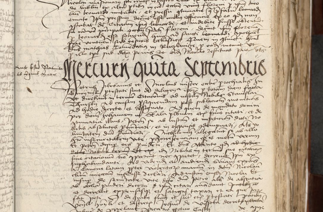 Zdjęcie nr 87 dla obiektu archiwalnego: Acta actoru[m coram venerabili viro] domino Joh[anne de Lathoschin, sacre] theologie [et decretorum] doctore [canonico et officiali Cracoviensi] generali [anno Domini millesimo] quadringen[tesimo nonagesimo tercio] indicione [XI, pontificatus sanctis]simi in Christo [patris domini nostri domini] Allexandri [divina providencia pape] sexti, anni [ipsius primo]