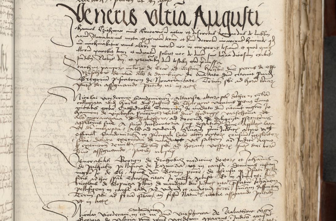 Zdjęcie nr 85 dla obiektu archiwalnego: Acta actoru[m coram venerabili viro] domino Joh[anne de Lathoschin, sacre] theologie [et decretorum] doctore [canonico et officiali Cracoviensi] generali [anno Domini millesimo] quadringen[tesimo nonagesimo tercio] indicione [XI, pontificatus sanctis]simi in Christo [patris domini nostri domini] Allexandri [divina providencia pape] sexti, anni [ipsius primo]