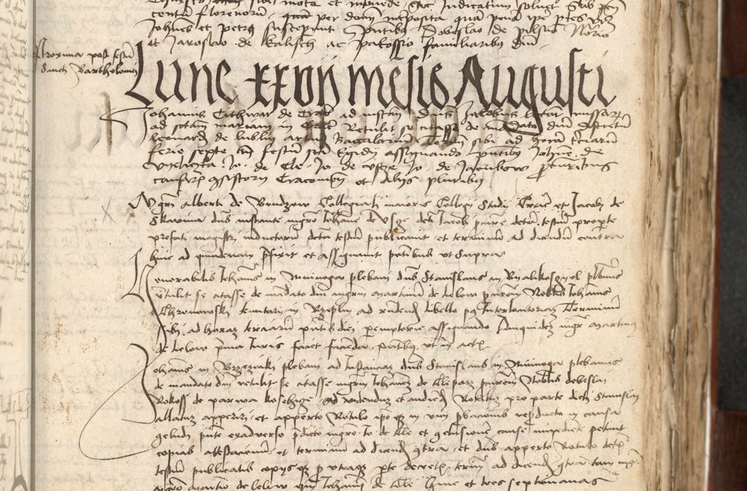 Zdjęcie nr 83 dla obiektu archiwalnego: Acta actoru[m coram venerabili viro] domino Joh[anne de Lathoschin, sacre] theologie [et decretorum] doctore [canonico et officiali Cracoviensi] generali [anno Domini millesimo] quadringen[tesimo nonagesimo tercio] indicione [XI, pontificatus sanctis]simi in Christo [patris domini nostri domini] Allexandri [divina providencia pape] sexti, anni [ipsius primo]