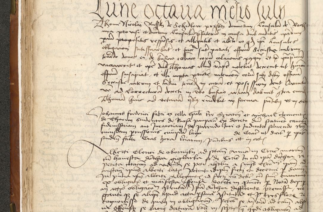 Zdjęcie nr 74 dla obiektu archiwalnego: Acta actoru[m coram venerabili viro] domino Joh[anne de Lathoschin, sacre] theologie [et decretorum] doctore [canonico et officiali Cracoviensi] generali [anno Domini millesimo] quadringen[tesimo nonagesimo tercio] indicione [XI, pontificatus sanctis]simi in Christo [patris domini nostri domini] Allexandri [divina providencia pape] sexti, anni [ipsius primo]