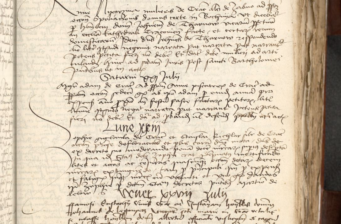 Zdjęcie nr 77 dla obiektu archiwalnego: Acta actoru[m coram venerabili viro] domino Joh[anne de Lathoschin, sacre] theologie [et decretorum] doctore [canonico et officiali Cracoviensi] generali [anno Domini millesimo] quadringen[tesimo nonagesimo tercio] indicione [XI, pontificatus sanctis]simi in Christo [patris domini nostri domini] Allexandri [divina providencia pape] sexti, anni [ipsius primo]