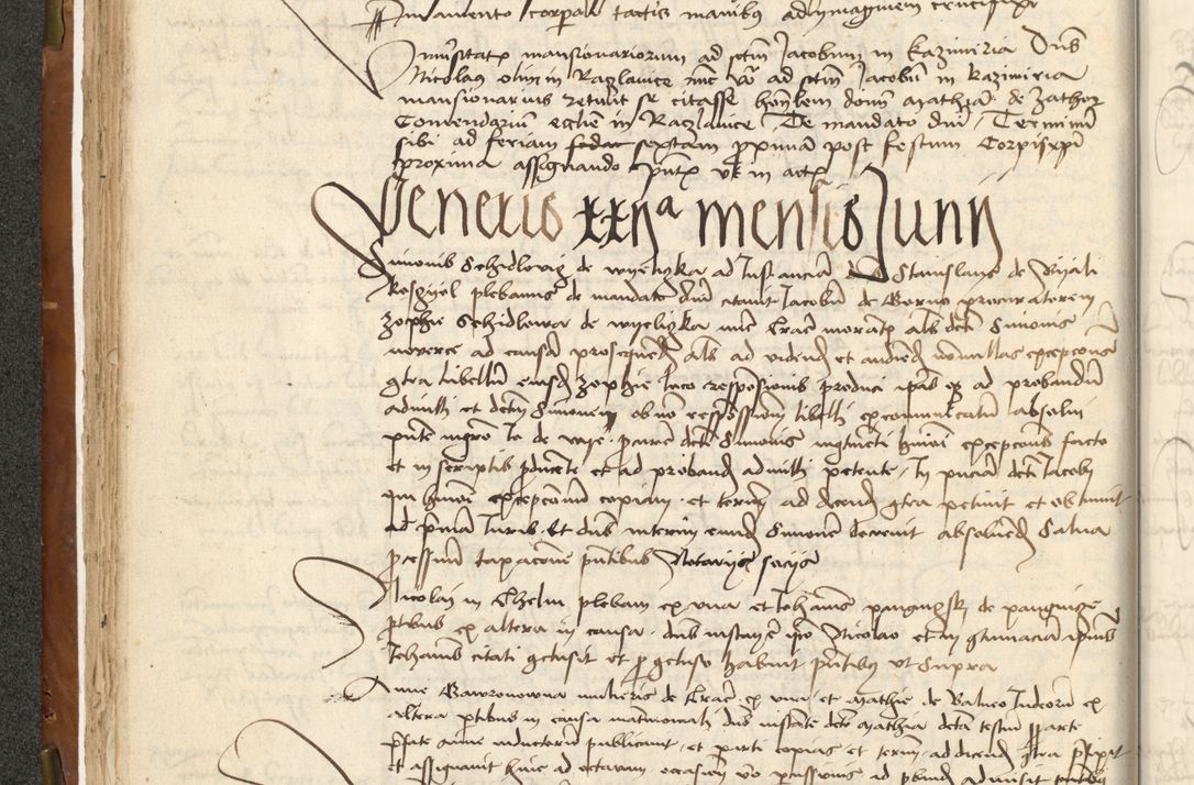 Zdjęcie nr 68 dla obiektu archiwalnego: Acta actoru[m coram venerabili viro] domino Joh[anne de Lathoschin, sacre] theologie [et decretorum] doctore [canonico et officiali Cracoviensi] generali [anno Domini millesimo] quadringen[tesimo nonagesimo tercio] indicione [XI, pontificatus sanctis]simi in Christo [patris domini nostri domini] Allexandri [divina providencia pape] sexti, anni [ipsius primo]