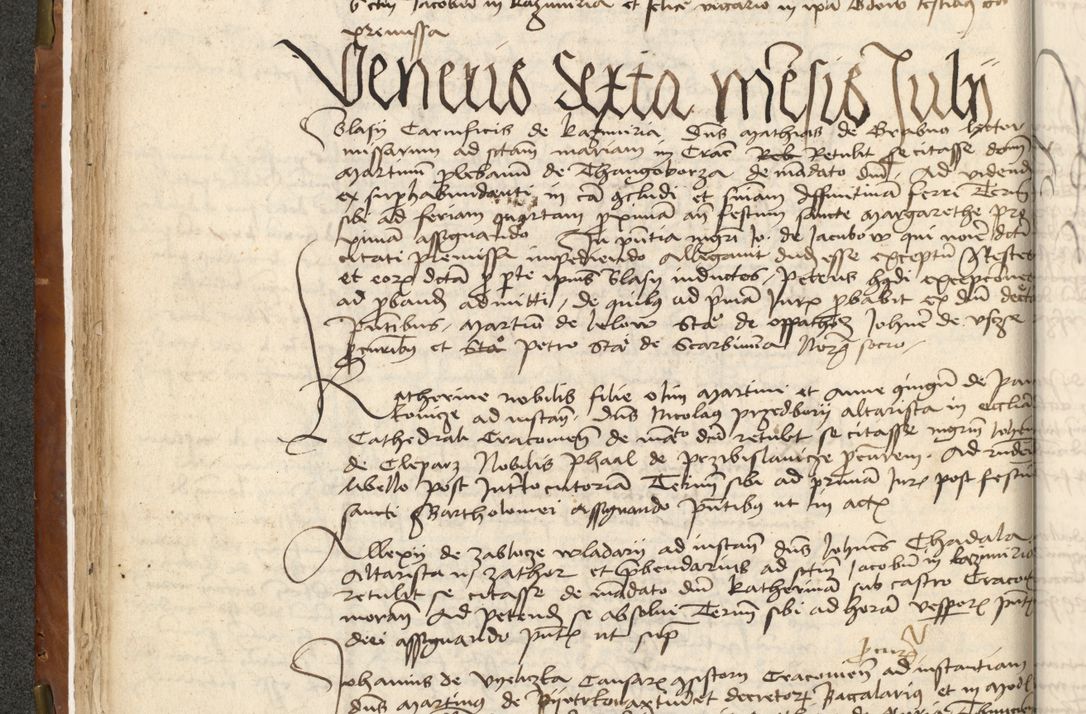 Zdjęcie nr 72 dla obiektu archiwalnego: Acta actoru[m coram venerabili viro] domino Joh[anne de Lathoschin, sacre] theologie [et decretorum] doctore [canonico et officiali Cracoviensi] generali [anno Domini millesimo] quadringen[tesimo nonagesimo tercio] indicione [XI, pontificatus sanctis]simi in Christo [patris domini nostri domini] Allexandri [divina providencia pape] sexti, anni [ipsius primo]