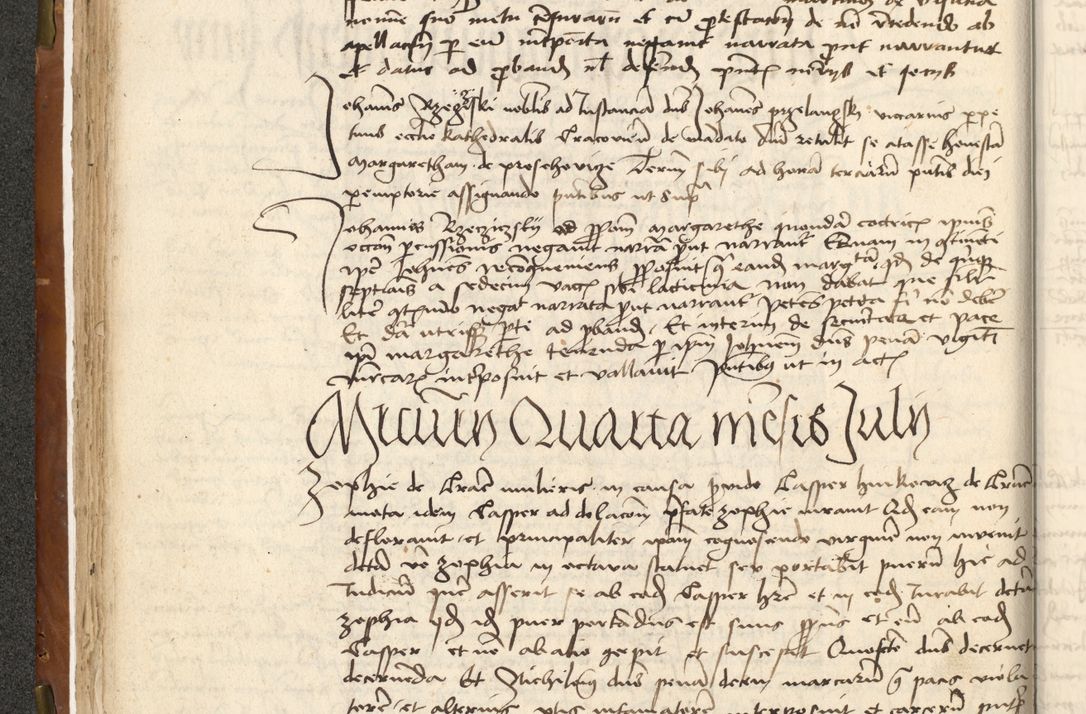 Zdjęcie nr 70 dla obiektu archiwalnego: Acta actoru[m coram venerabili viro] domino Joh[anne de Lathoschin, sacre] theologie [et decretorum] doctore [canonico et officiali Cracoviensi] generali [anno Domini millesimo] quadringen[tesimo nonagesimo tercio] indicione [XI, pontificatus sanctis]simi in Christo [patris domini nostri domini] Allexandri [divina providencia pape] sexti, anni [ipsius primo]