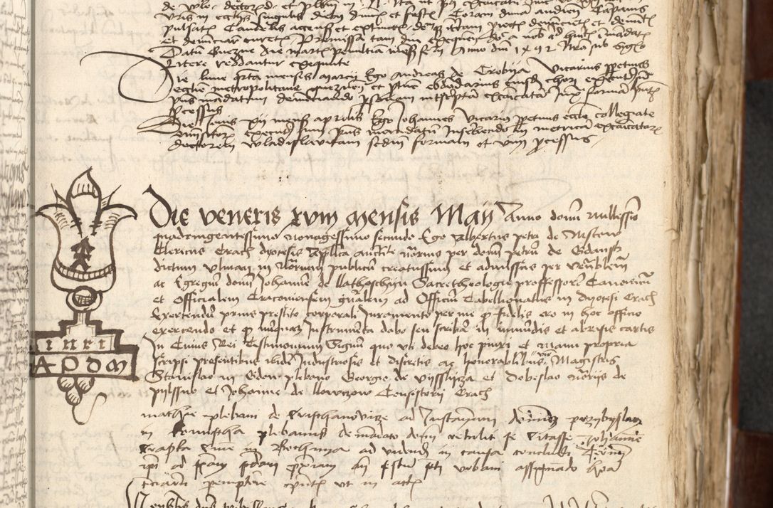 Zdjęcie nr 53 dla obiektu archiwalnego: Acta actoru[m coram venerabili viro] domino Joh[anne de Lathoschin, sacre] theologie [et decretorum] doctore [canonico et officiali Cracoviensi] generali [anno Domini millesimo] quadringen[tesimo nonagesimo tercio] indicione [XI, pontificatus sanctis]simi in Christo [patris domini nostri domini] Allexandri [divina providencia pape] sexti, anni [ipsius primo]