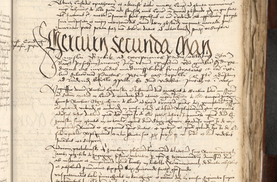 Zdjęcie nr 47 dla obiektu archiwalnego: Acta actoru[m coram venerabili viro] domino Joh[anne de Lathoschin, sacre] theologie [et decretorum] doctore [canonico et officiali Cracoviensi] generali [anno Domini millesimo] quadringen[tesimo nonagesimo tercio] indicione [XI, pontificatus sanctis]simi in Christo [patris domini nostri domini] Allexandri [divina providencia pape] sexti, anni [ipsius primo]