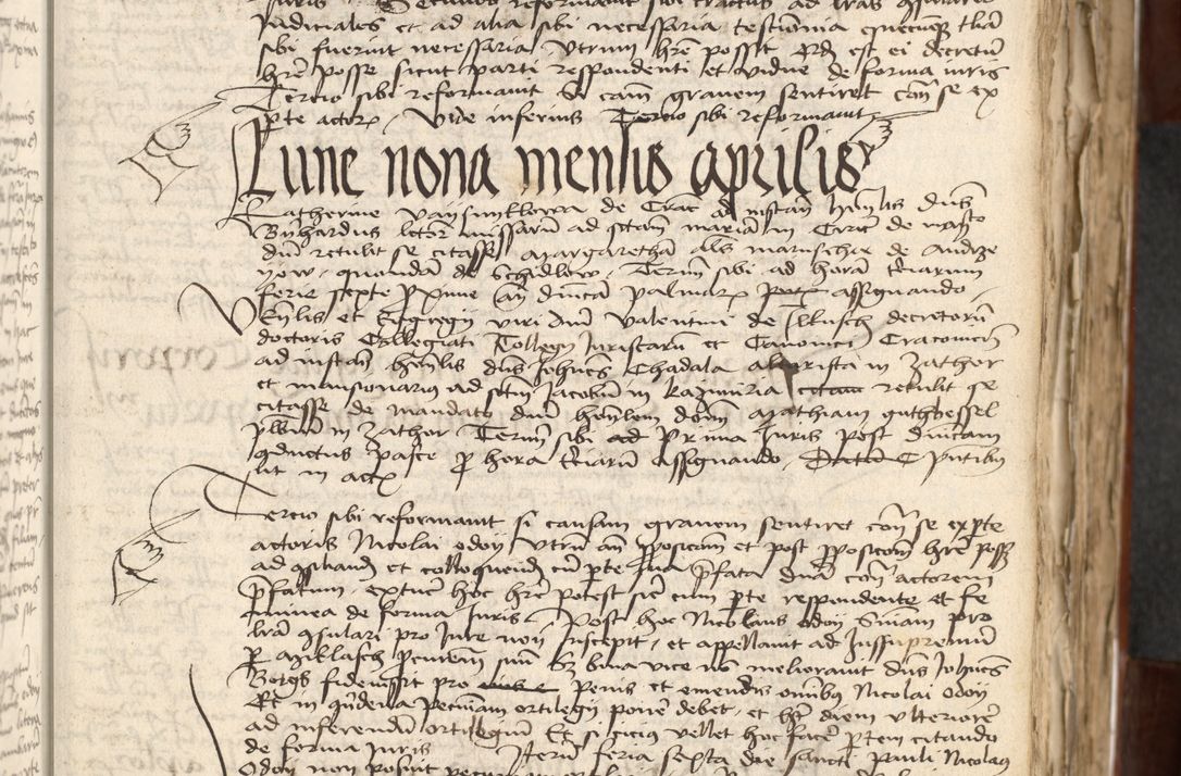 Zdjęcie nr 41 dla obiektu archiwalnego: Acta actoru[m coram venerabili viro] domino Joh[anne de Lathoschin, sacre] theologie [et decretorum] doctore [canonico et officiali Cracoviensi] generali [anno Domini millesimo] quadringen[tesimo nonagesimo tercio] indicione [XI, pontificatus sanctis]simi in Christo [patris domini nostri domini] Allexandri [divina providencia pape] sexti, anni [ipsius primo]