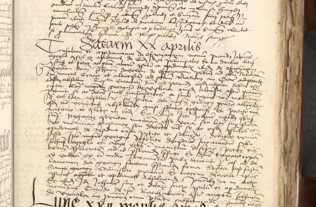Zdjęcie nr 35 dla obiektu archiwalnego: Acta actoru[m coram venerabili viro] domino Joh[anne de Lathoschin, sacre] theologie [et decretorum] doctore [canonico et officiali Cracoviensi] generali [anno Domini millesimo] quadringen[tesimo nonagesimo tercio] indicione [XI, pontificatus sanctis]simi in Christo [patris domini nostri domini] Allexandri [divina providencia pape] sexti, anni [ipsius primo]