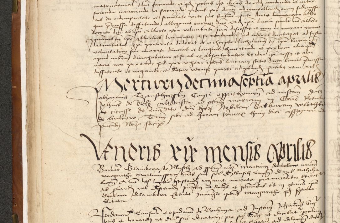 Zdjęcie nr 34 dla obiektu archiwalnego: Acta actoru[m coram venerabili viro] domino Joh[anne de Lathoschin, sacre] theologie [et decretorum] doctore [canonico et officiali Cracoviensi] generali [anno Domini millesimo] quadringen[tesimo nonagesimo tercio] indicione [XI, pontificatus sanctis]simi in Christo [patris domini nostri domini] Allexandri [divina providencia pape] sexti, anni [ipsius primo]