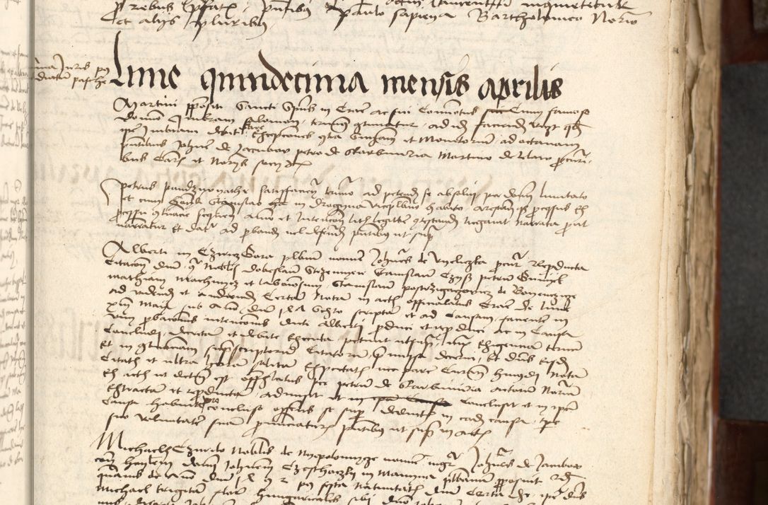 Zdjęcie nr 33 dla obiektu archiwalnego: Acta actoru[m coram venerabili viro] domino Joh[anne de Lathoschin, sacre] theologie [et decretorum] doctore [canonico et officiali Cracoviensi] generali [anno Domini millesimo] quadringen[tesimo nonagesimo tercio] indicione [XI, pontificatus sanctis]simi in Christo [patris domini nostri domini] Allexandri [divina providencia pape] sexti, anni [ipsius primo]