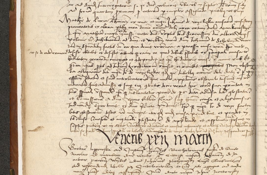 Zdjęcie nr 28 dla obiektu archiwalnego: Acta actoru[m coram venerabili viro] domino Joh[anne de Lathoschin, sacre] theologie [et decretorum] doctore [canonico et officiali Cracoviensi] generali [anno Domini millesimo] quadringen[tesimo nonagesimo tercio] indicione [XI, pontificatus sanctis]simi in Christo [patris domini nostri domini] Allexandri [divina providencia pape] sexti, anni [ipsius primo]