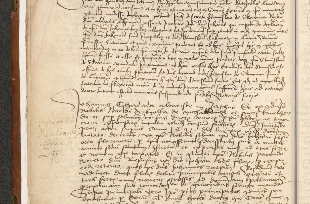 Zdjęcie nr 16 dla obiektu archiwalnego: Acta actoru[m coram venerabili viro] domino Joh[anne de Lathoschin, sacre] theologie [et decretorum] doctore [canonico et officiali Cracoviensi] generali [anno Domini millesimo] quadringen[tesimo nonagesimo tercio] indicione [XI, pontificatus sanctis]simi in Christo [patris domini nostri domini] Allexandri [divina providencia pape] sexti, anni [ipsius primo]