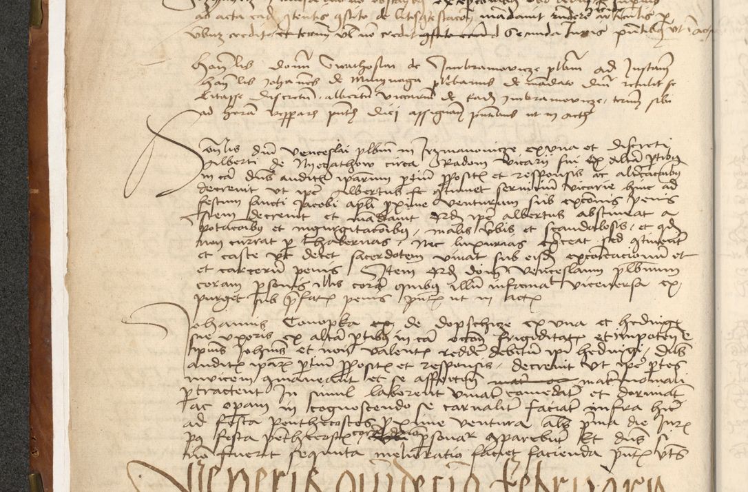 Zdjęcie nr 12 dla obiektu archiwalnego: Acta actoru[m coram venerabili viro] domino Joh[anne de Lathoschin, sacre] theologie [et decretorum] doctore [canonico et officiali Cracoviensi] generali [anno Domini millesimo] quadringen[tesimo nonagesimo tercio] indicione [XI, pontificatus sanctis]simi in Christo [patris domini nostri domini] Allexandri [divina providencia pape] sexti, anni [ipsius primo]