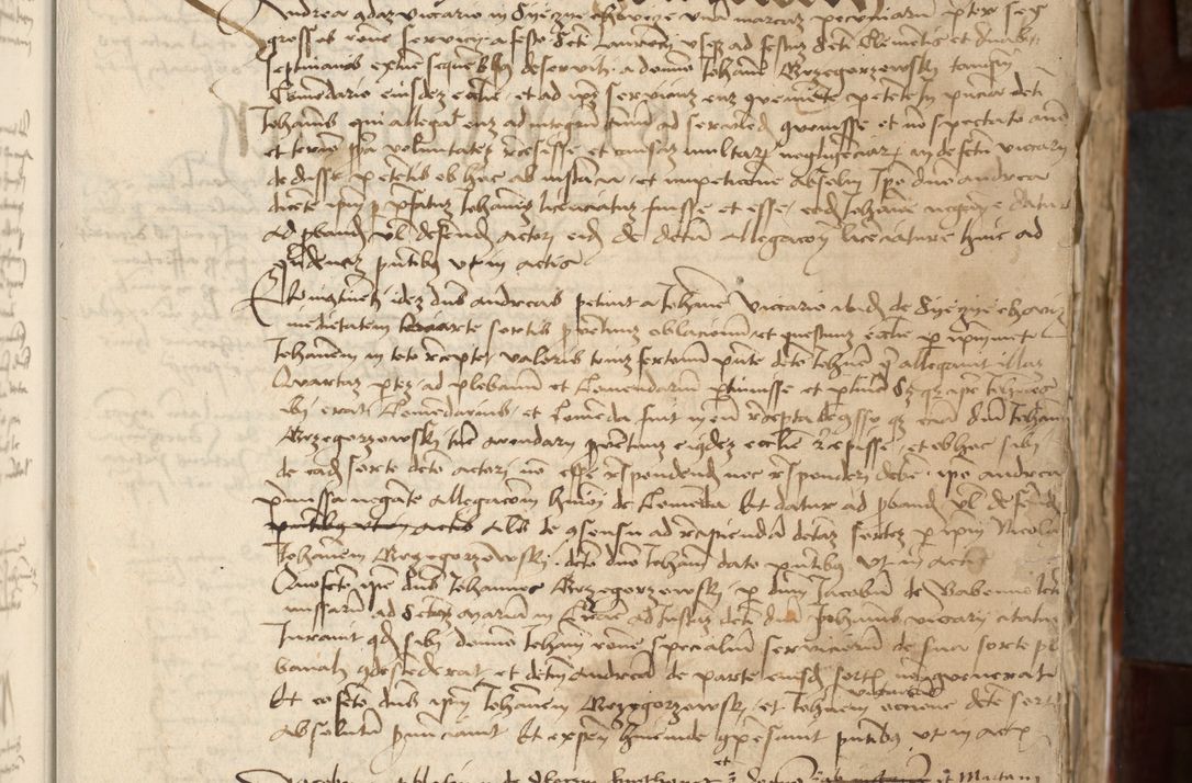 Zdjęcie nr 7 dla obiektu archiwalnego: Acta actoru[m coram venerabili viro] domino Joh[anne de Lathoschin, sacre] theologie [et decretorum] doctore [canonico et officiali Cracoviensi] generali [anno Domini millesimo] quadringen[tesimo nonagesimo tercio] indicione [XI, pontificatus sanctis]simi in Christo [patris domini nostri domini] Allexandri [divina providencia pape] sexti, anni [ipsius primo]