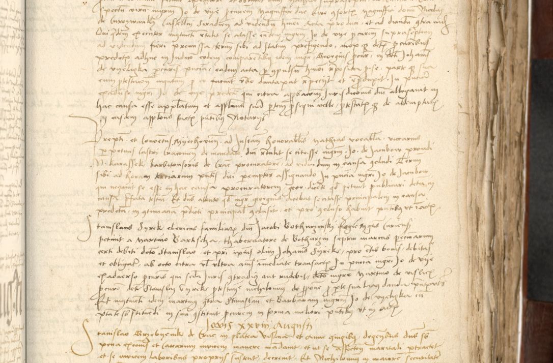 Zdjęcie nr 205 dla obiektu archiwalnego: Acta actoru[m coram venerabili viro] domino Joh[anne de Lathoschin, sacre] theologie [et decretorum] doctore [canonico et officiali Cracoviensi] generali [anno Domini millesimo] quadringen[tesimo nonagesimo tercio] indicione [XI, pontificatus sanctis]simi in Christo [patris domini nostri domini] Allexandri [divina providencia pape] sexti, anni [ipsius primo]