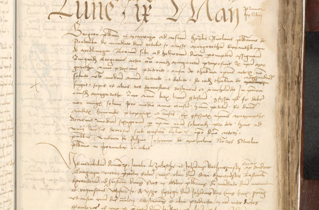 Zdjęcie nr 395 dla obiektu archiwalnego: Acta actoru[m coram venerabili viro] domino Joh[anne de Lathoschin, sacre] theologie [et decretorum] doctore [canonico et officiali Cracoviensi] generali [anno Domini millesimo] quadringen[tesimo nonagesimo tercio] indicione [XI, pontificatus sanctis]simi in Christo [patris domini nostri domini] Allexandri [divina providencia pape] sexti, anni [ipsius primo]