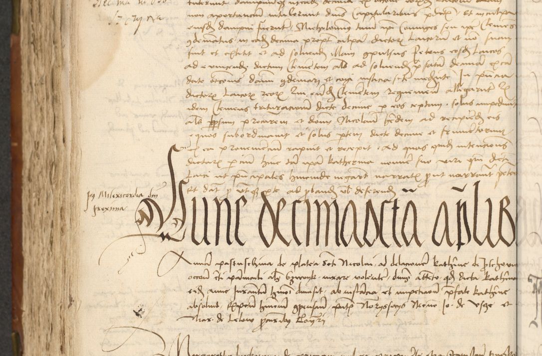 Zdjęcie nr 386 dla obiektu archiwalnego: Acta actoru[m coram venerabili viro] domino Joh[anne de Lathoschin, sacre] theologie [et decretorum] doctore [canonico et officiali Cracoviensi] generali [anno Domini millesimo] quadringen[tesimo nonagesimo tercio] indicione [XI, pontificatus sanctis]simi in Christo [patris domini nostri domini] Allexandri [divina providencia pape] sexti, anni [ipsius primo]