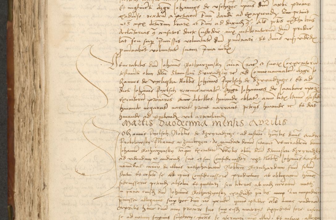 Zdjęcie nr 382 dla obiektu archiwalnego: Acta actoru[m coram venerabili viro] domino Joh[anne de Lathoschin, sacre] theologie [et decretorum] doctore [canonico et officiali Cracoviensi] generali [anno Domini millesimo] quadringen[tesimo nonagesimo tercio] indicione [XI, pontificatus sanctis]simi in Christo [patris domini nostri domini] Allexandri [divina providencia pape] sexti, anni [ipsius primo]