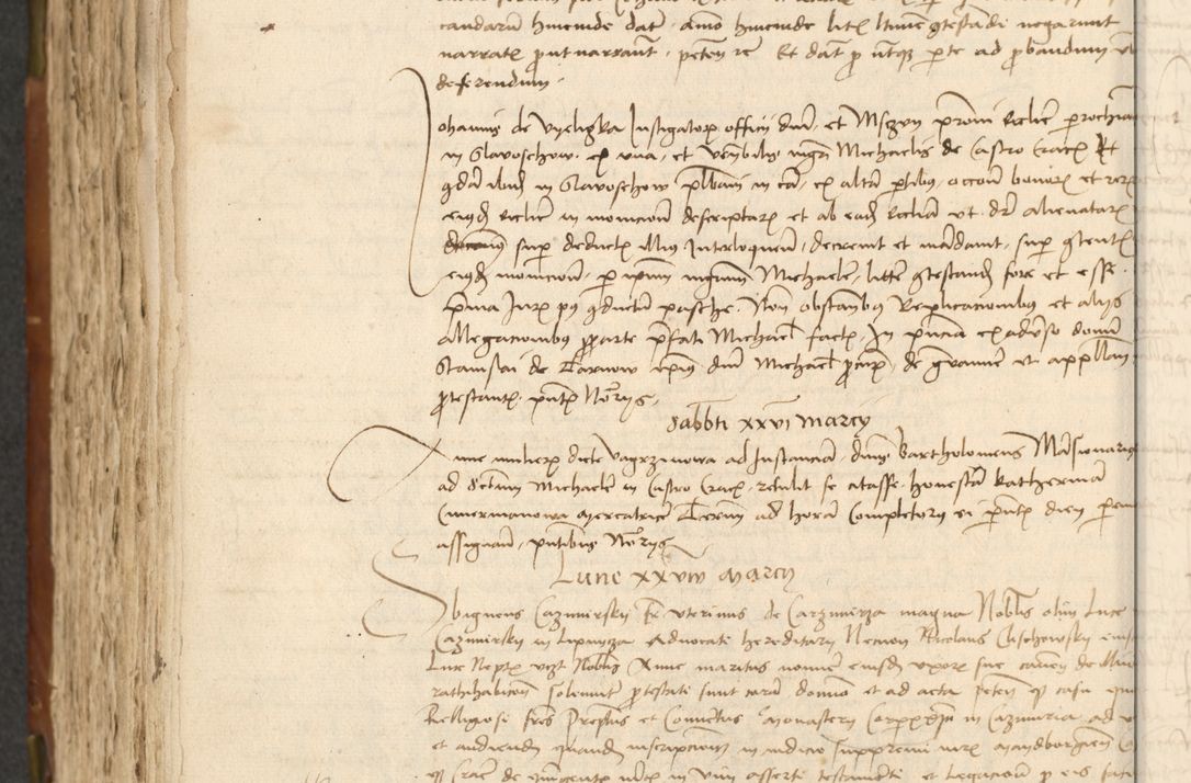 Zdjęcie nr 378 dla obiektu archiwalnego: Acta actoru[m coram venerabili viro] domino Joh[anne de Lathoschin, sacre] theologie [et decretorum] doctore [canonico et officiali Cracoviensi] generali [anno Domini millesimo] quadringen[tesimo nonagesimo tercio] indicione [XI, pontificatus sanctis]simi in Christo [patris domini nostri domini] Allexandri [divina providencia pape] sexti, anni [ipsius primo]