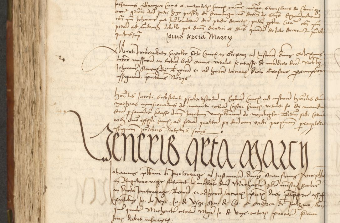Zdjęcie nr 366 dla obiektu archiwalnego: Acta actoru[m coram venerabili viro] domino Joh[anne de Lathoschin, sacre] theologie [et decretorum] doctore [canonico et officiali Cracoviensi] generali [anno Domini millesimo] quadringen[tesimo nonagesimo tercio] indicione [XI, pontificatus sanctis]simi in Christo [patris domini nostri domini] Allexandri [divina providencia pape] sexti, anni [ipsius primo]