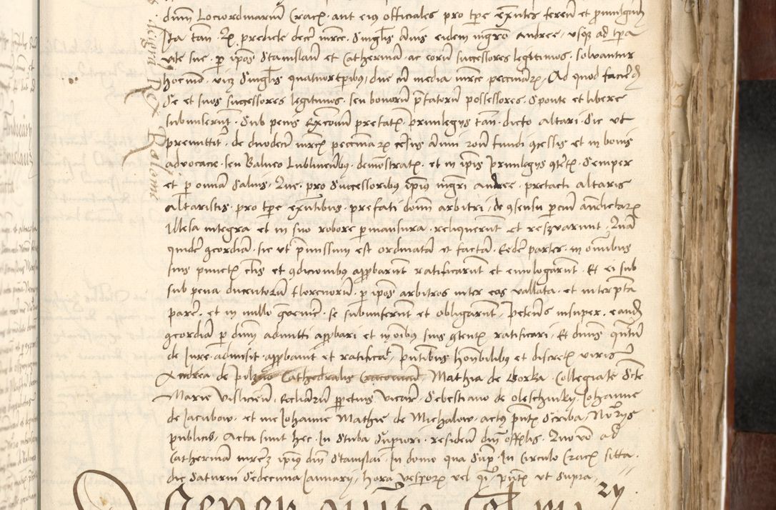 Zdjęcie nr 355 dla obiektu archiwalnego: Acta actoru[m coram venerabili viro] domino Joh[anne de Lathoschin, sacre] theologie [et decretorum] doctore [canonico et officiali Cracoviensi] generali [anno Domini millesimo] quadringen[tesimo nonagesimo tercio] indicione [XI, pontificatus sanctis]simi in Christo [patris domini nostri domini] Allexandri [divina providencia pape] sexti, anni [ipsius primo]