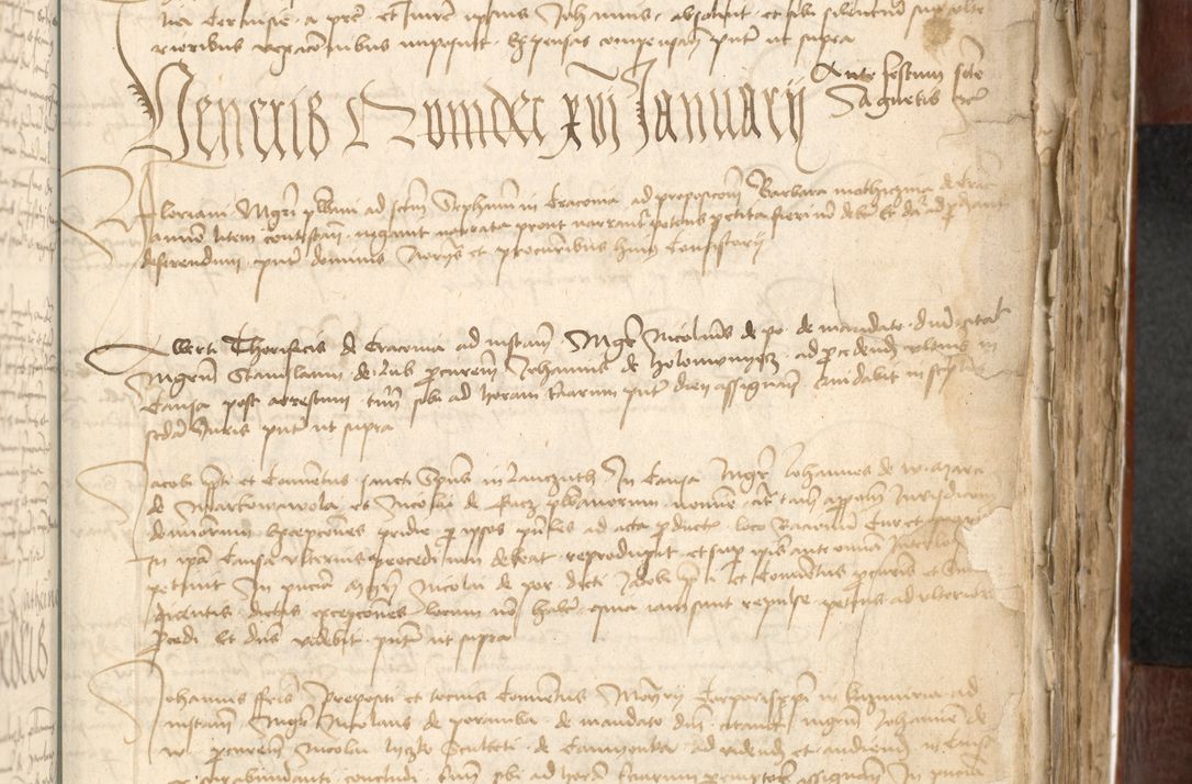 Zdjęcie nr 347 dla obiektu archiwalnego: Acta actoru[m coram venerabili viro] domino Joh[anne de Lathoschin, sacre] theologie [et decretorum] doctore [canonico et officiali Cracoviensi] generali [anno Domini millesimo] quadringen[tesimo nonagesimo tercio] indicione [XI, pontificatus sanctis]simi in Christo [patris domini nostri domini] Allexandri [divina providencia pape] sexti, anni [ipsius primo]