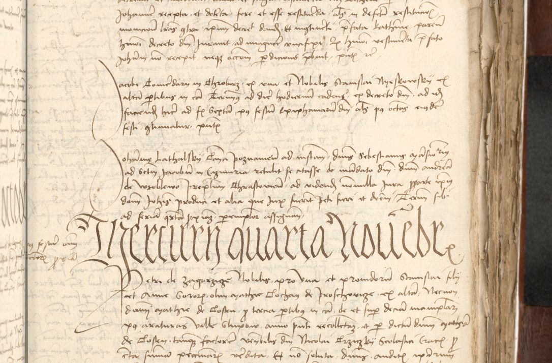 Zdjęcie nr 337 dla obiektu archiwalnego: Acta actoru[m coram venerabili viro] domino Joh[anne de Lathoschin, sacre] theologie [et decretorum] doctore [canonico et officiali Cracoviensi] generali [anno Domini millesimo] quadringen[tesimo nonagesimo tercio] indicione [XI, pontificatus sanctis]simi in Christo [patris domini nostri domini] Allexandri [divina providencia pape] sexti, anni [ipsius primo]