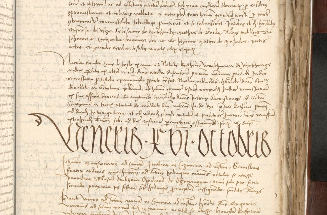 Zdjęcie nr 331 dla obiektu archiwalnego: Acta actoru[m coram venerabili viro] domino Joh[anne de Lathoschin, sacre] theologie [et decretorum] doctore [canonico et officiali Cracoviensi] generali [anno Domini millesimo] quadringen[tesimo nonagesimo tercio] indicione [XI, pontificatus sanctis]simi in Christo [patris domini nostri domini] Allexandri [divina providencia pape] sexti, anni [ipsius primo]