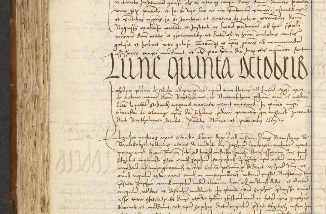 Zdjęcie nr 324 dla obiektu archiwalnego: Acta actoru[m coram venerabili viro] domino Joh[anne de Lathoschin, sacre] theologie [et decretorum] doctore [canonico et officiali Cracoviensi] generali [anno Domini millesimo] quadringen[tesimo nonagesimo tercio] indicione [XI, pontificatus sanctis]simi in Christo [patris domini nostri domini] Allexandri [divina providencia pape] sexti, anni [ipsius primo]