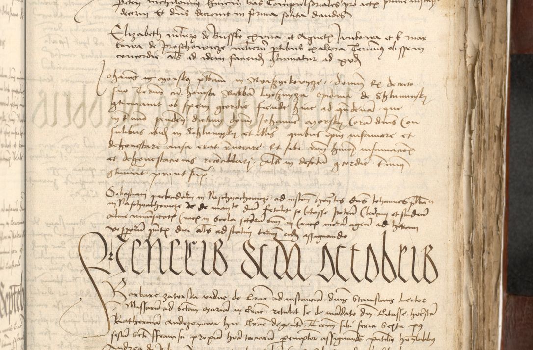 Zdjęcie nr 323 dla obiektu archiwalnego: Acta actoru[m coram venerabili viro] domino Joh[anne de Lathoschin, sacre] theologie [et decretorum] doctore [canonico et officiali Cracoviensi] generali [anno Domini millesimo] quadringen[tesimo nonagesimo tercio] indicione [XI, pontificatus sanctis]simi in Christo [patris domini nostri domini] Allexandri [divina providencia pape] sexti, anni [ipsius primo]