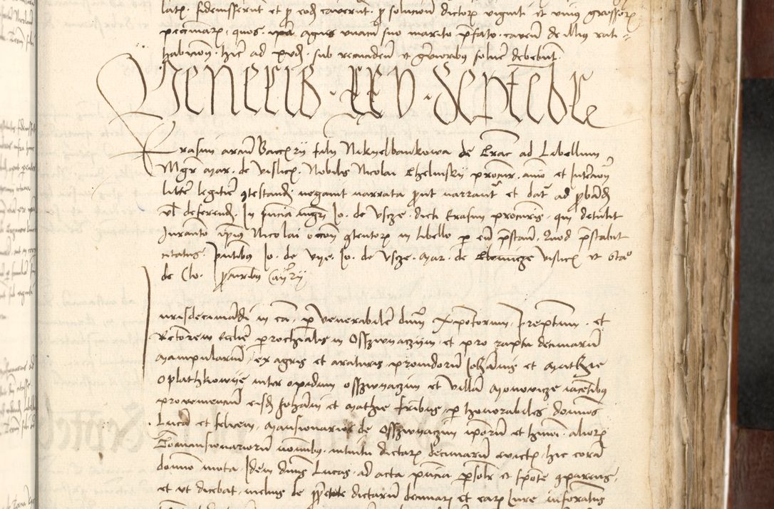 Zdjęcie nr 321 dla obiektu archiwalnego: Acta actoru[m coram venerabili viro] domino Joh[anne de Lathoschin, sacre] theologie [et decretorum] doctore [canonico et officiali Cracoviensi] generali [anno Domini millesimo] quadringen[tesimo nonagesimo tercio] indicione [XI, pontificatus sanctis]simi in Christo [patris domini nostri domini] Allexandri [divina providencia pape] sexti, anni [ipsius primo]