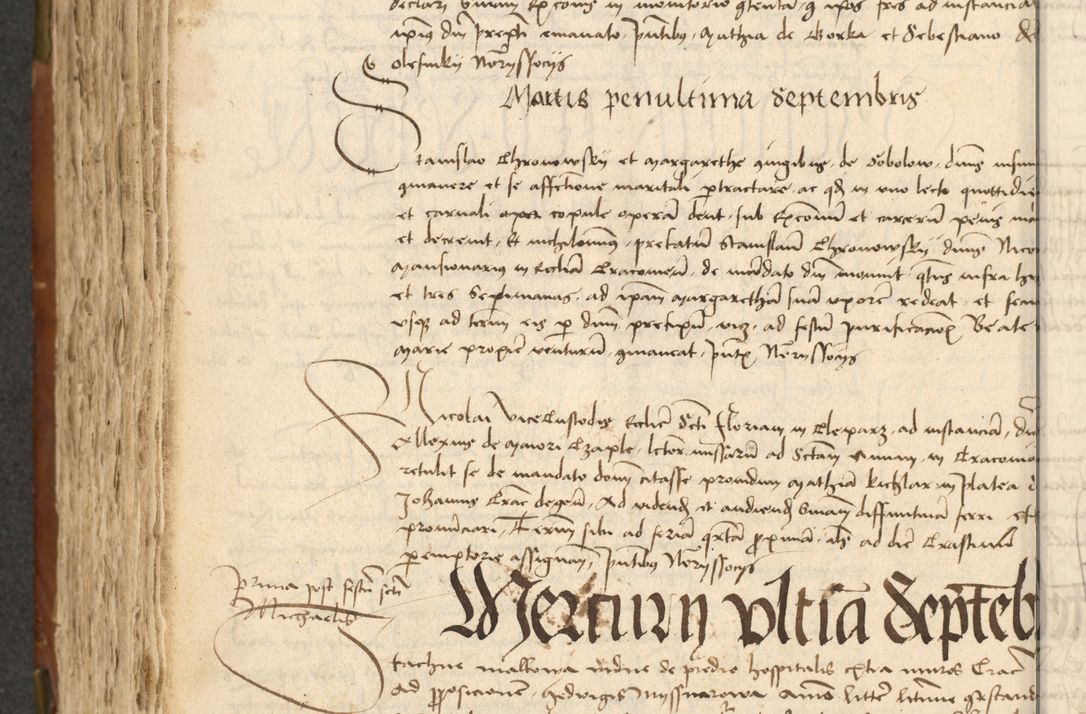 Zdjęcie nr 322 dla obiektu archiwalnego: Acta actoru[m coram venerabili viro] domino Joh[anne de Lathoschin, sacre] theologie [et decretorum] doctore [canonico et officiali Cracoviensi] generali [anno Domini millesimo] quadringen[tesimo nonagesimo tercio] indicione [XI, pontificatus sanctis]simi in Christo [patris domini nostri domini] Allexandri [divina providencia pape] sexti, anni [ipsius primo]