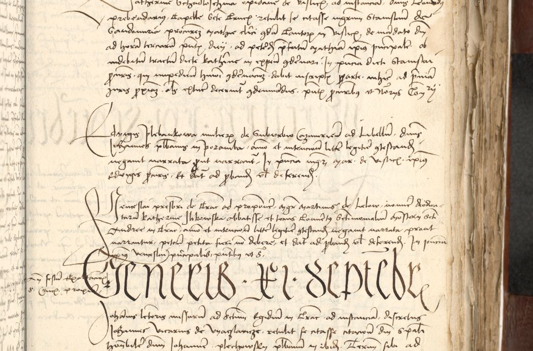 Zdjęcie nr 317 dla obiektu archiwalnego: Acta actoru[m coram venerabili viro] domino Joh[anne de Lathoschin, sacre] theologie [et decretorum] doctore [canonico et officiali Cracoviensi] generali [anno Domini millesimo] quadringen[tesimo nonagesimo tercio] indicione [XI, pontificatus sanctis]simi in Christo [patris domini nostri domini] Allexandri [divina providencia pape] sexti, anni [ipsius primo]