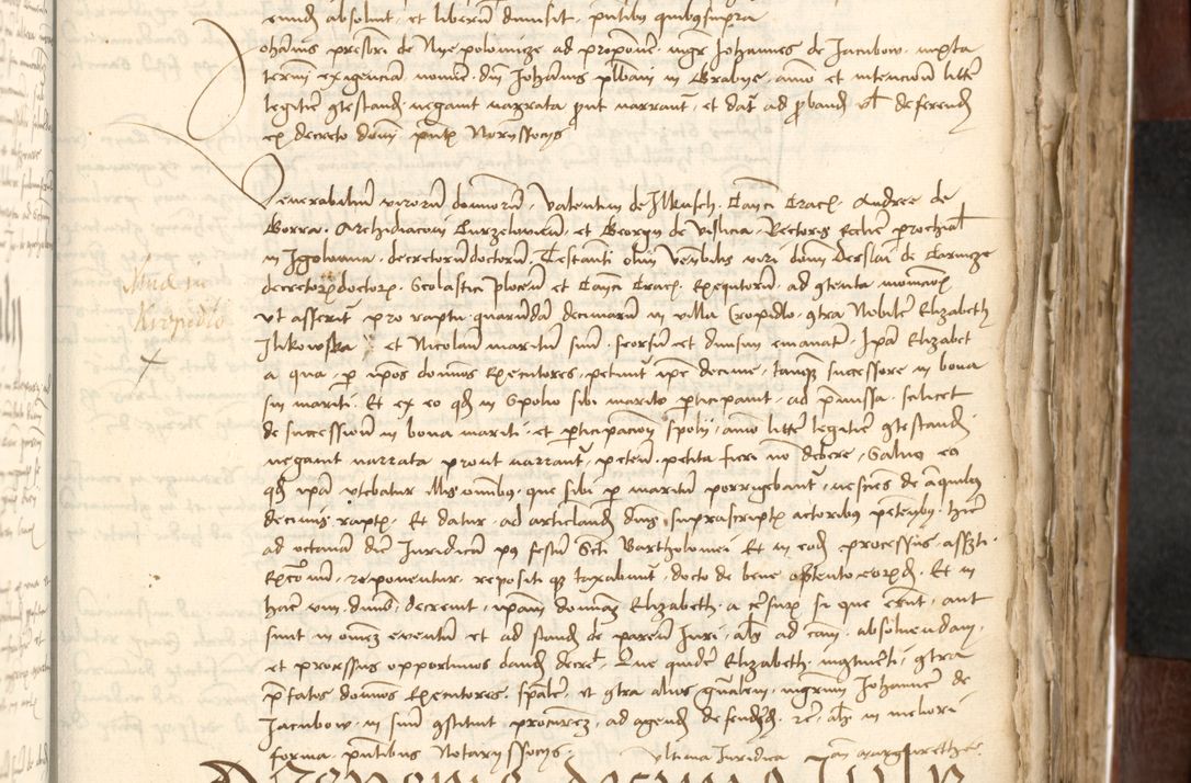 Zdjęcie nr 305 dla obiektu archiwalnego: Acta actoru[m coram venerabili viro] domino Joh[anne de Lathoschin, sacre] theologie [et decretorum] doctore [canonico et officiali Cracoviensi] generali [anno Domini millesimo] quadringen[tesimo nonagesimo tercio] indicione [XI, pontificatus sanctis]simi in Christo [patris domini nostri domini] Allexandri [divina providencia pape] sexti, anni [ipsius primo]