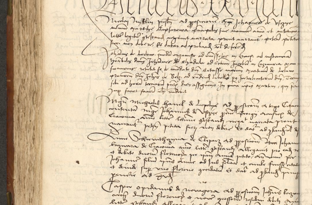 Zdjęcie nr 298 dla obiektu archiwalnego: Acta actoru[m coram venerabili viro] domino Joh[anne de Lathoschin, sacre] theologie [et decretorum] doctore [canonico et officiali Cracoviensi] generali [anno Domini millesimo] quadringen[tesimo nonagesimo tercio] indicione [XI, pontificatus sanctis]simi in Christo [patris domini nostri domini] Allexandri [divina providencia pape] sexti, anni [ipsius primo]