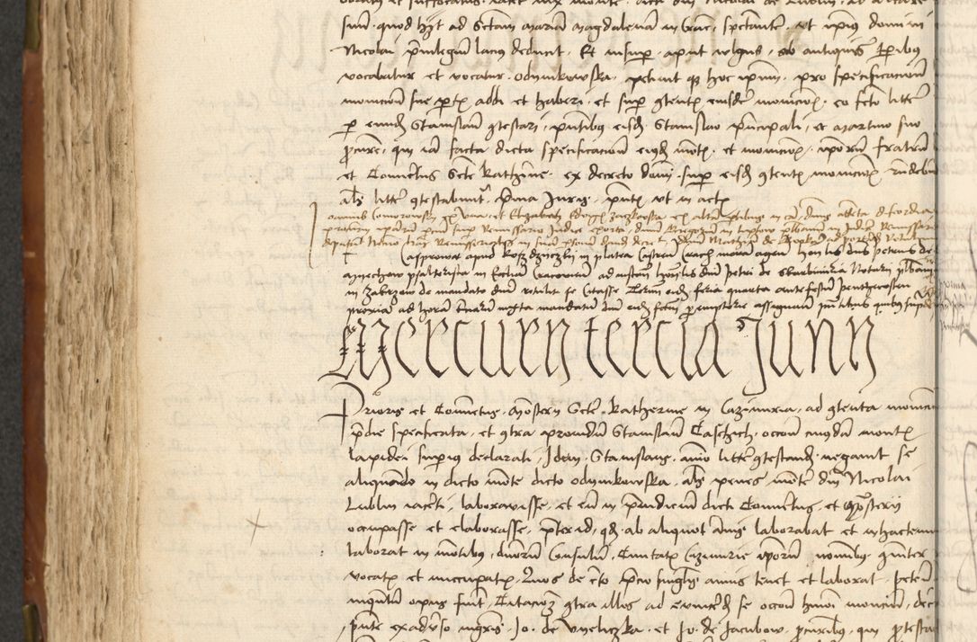 Zdjęcie nr 292 dla obiektu archiwalnego: Acta actoru[m coram venerabili viro] domino Joh[anne de Lathoschin, sacre] theologie [et decretorum] doctore [canonico et officiali Cracoviensi] generali [anno Domini millesimo] quadringen[tesimo nonagesimo tercio] indicione [XI, pontificatus sanctis]simi in Christo [patris domini nostri domini] Allexandri [divina providencia pape] sexti, anni [ipsius primo]