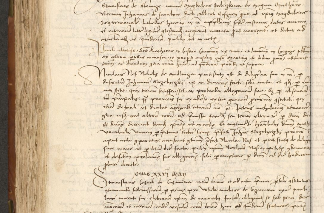 Zdjęcie nr 288 dla obiektu archiwalnego: Acta actoru[m coram venerabili viro] domino Joh[anne de Lathoschin, sacre] theologie [et decretorum] doctore [canonico et officiali Cracoviensi] generali [anno Domini millesimo] quadringen[tesimo nonagesimo tercio] indicione [XI, pontificatus sanctis]simi in Christo [patris domini nostri domini] Allexandri [divina providencia pape] sexti, anni [ipsius primo]