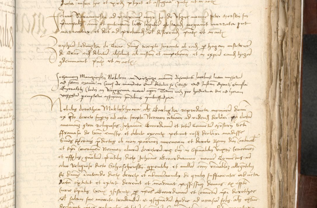 Zdjęcie nr 277 dla obiektu archiwalnego: Acta actoru[m coram venerabili viro] domino Joh[anne de Lathoschin, sacre] theologie [et decretorum] doctore [canonico et officiali Cracoviensi] generali [anno Domini millesimo] quadringen[tesimo nonagesimo tercio] indicione [XI, pontificatus sanctis]simi in Christo [patris domini nostri domini] Allexandri [divina providencia pape] sexti, anni [ipsius primo]