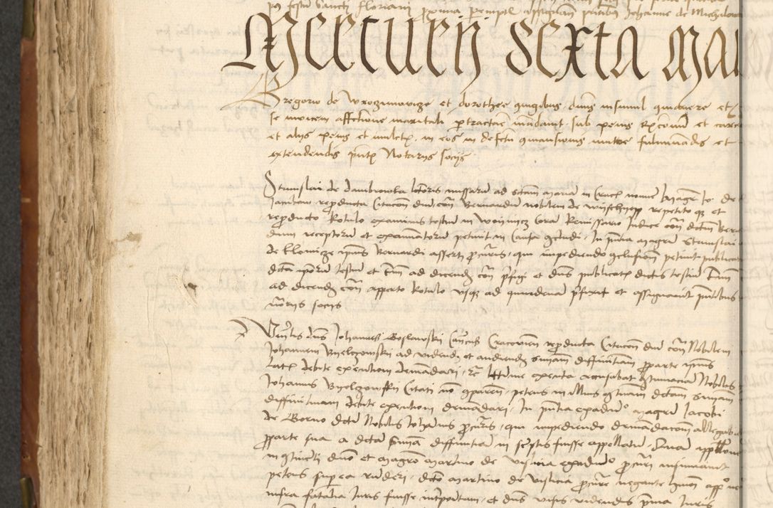 Zdjęcie nr 278 dla obiektu archiwalnego: Acta actoru[m coram venerabili viro] domino Joh[anne de Lathoschin, sacre] theologie [et decretorum] doctore [canonico et officiali Cracoviensi] generali [anno Domini millesimo] quadringen[tesimo nonagesimo tercio] indicione [XI, pontificatus sanctis]simi in Christo [patris domini nostri domini] Allexandri [divina providencia pape] sexti, anni [ipsius primo]