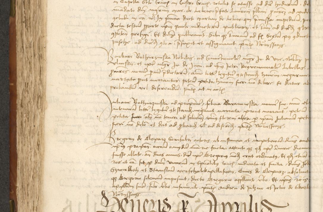 Zdjęcie nr 270 dla obiektu archiwalnego: Acta actoru[m coram venerabili viro] domino Joh[anne de Lathoschin, sacre] theologie [et decretorum] doctore [canonico et officiali Cracoviensi] generali [anno Domini millesimo] quadringen[tesimo nonagesimo tercio] indicione [XI, pontificatus sanctis]simi in Christo [patris domini nostri domini] Allexandri [divina providencia pape] sexti, anni [ipsius primo]